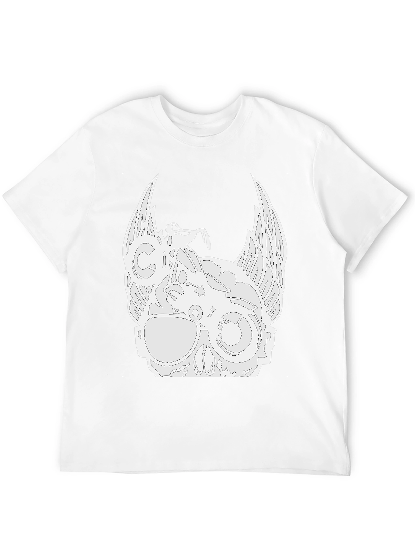 Biker Skull Wings Graphic Tee