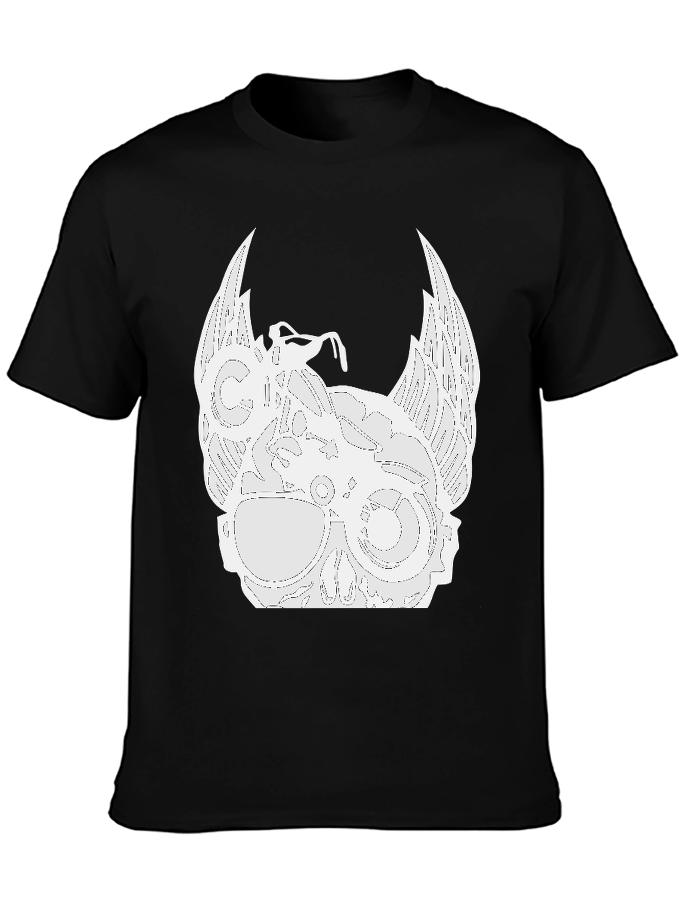 Biker Skull Wings Graphic Tee
