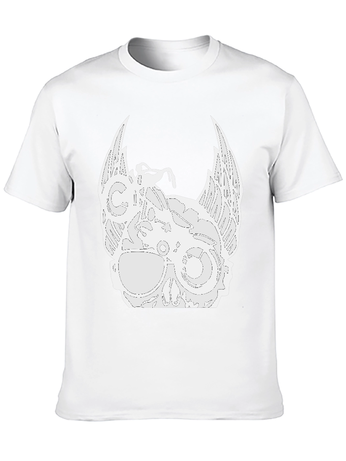 Biker Skull Wings Graphic Tee