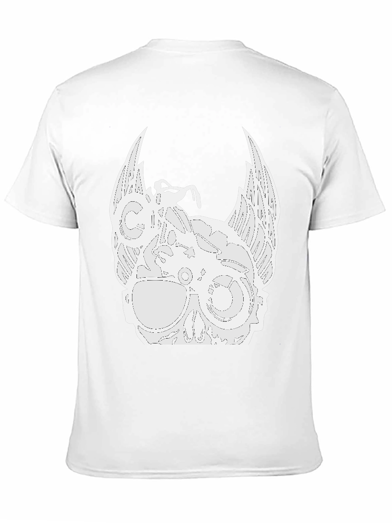 Biker Skull Wings Graphic Tee