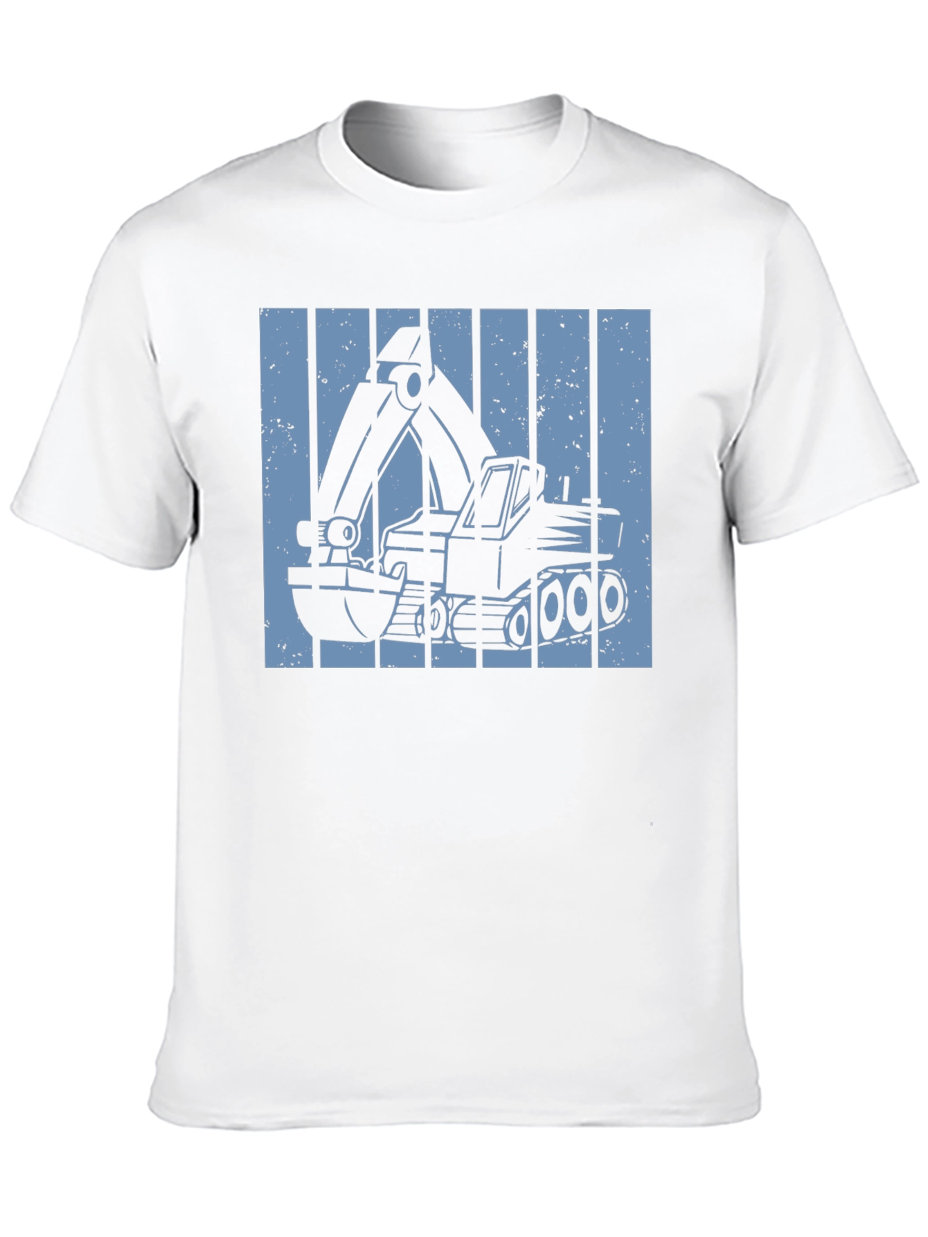 Excavator Graphic Tee - Construction Vehicle Design