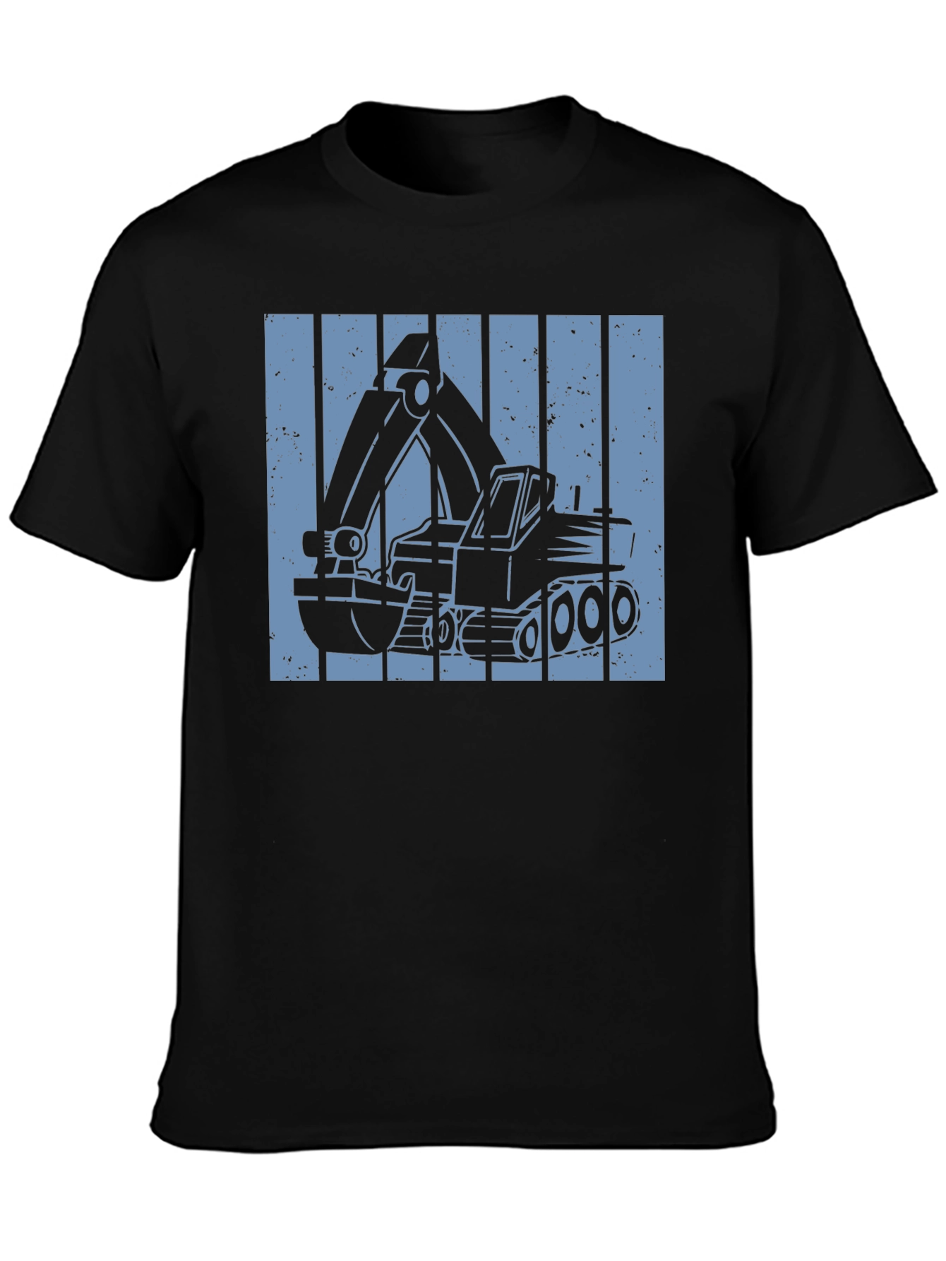 Excavator Graphic Tee - Construction Vehicle Design