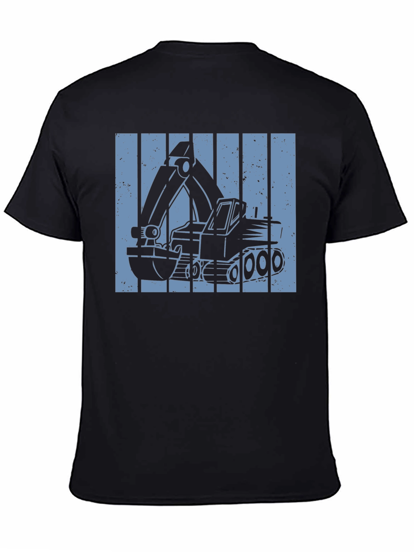 Excavator Graphic Tee - Construction Vehicle Design