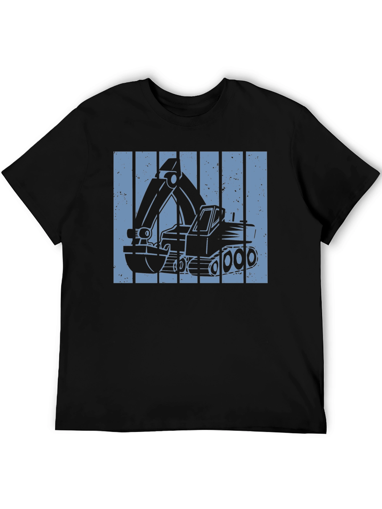 Excavator Graphic Tee - Construction Vehicle Design