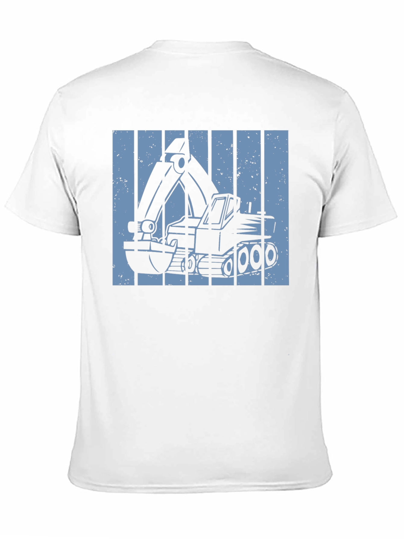 Excavator Graphic Tee - Construction Vehicle Design