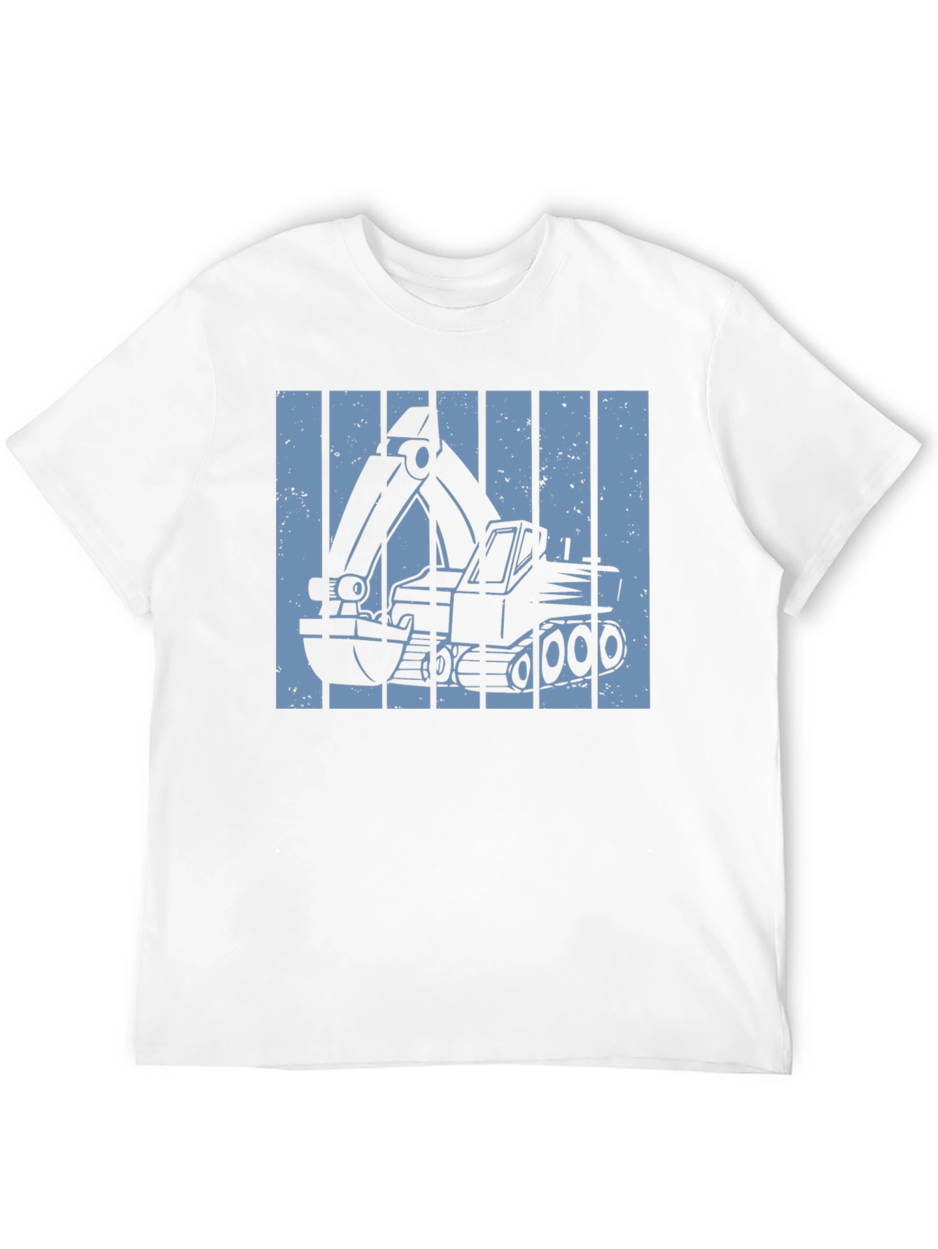 Excavator Graphic Tee - Construction Vehicle Design