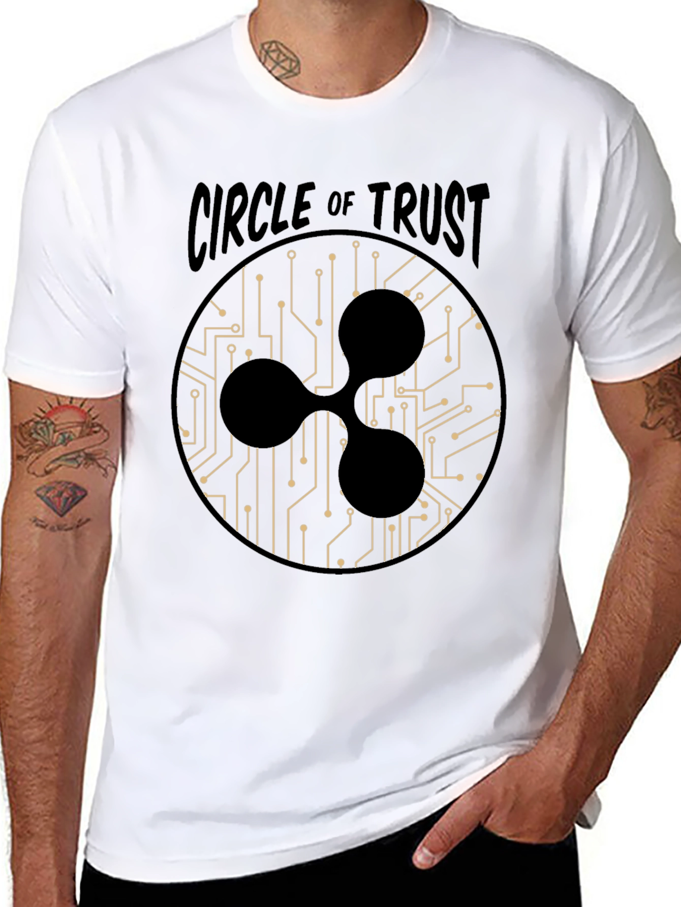 Circle of Trust Ripple T-Shirt - Crypto Design