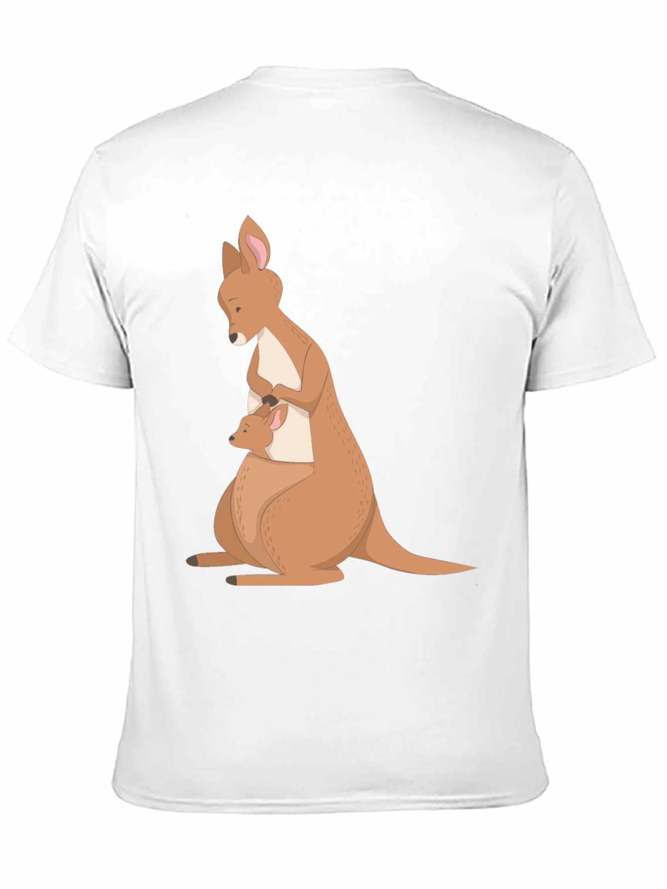 Kangaroo Mom & Baby T-Shirt - Soft Cotton Blend