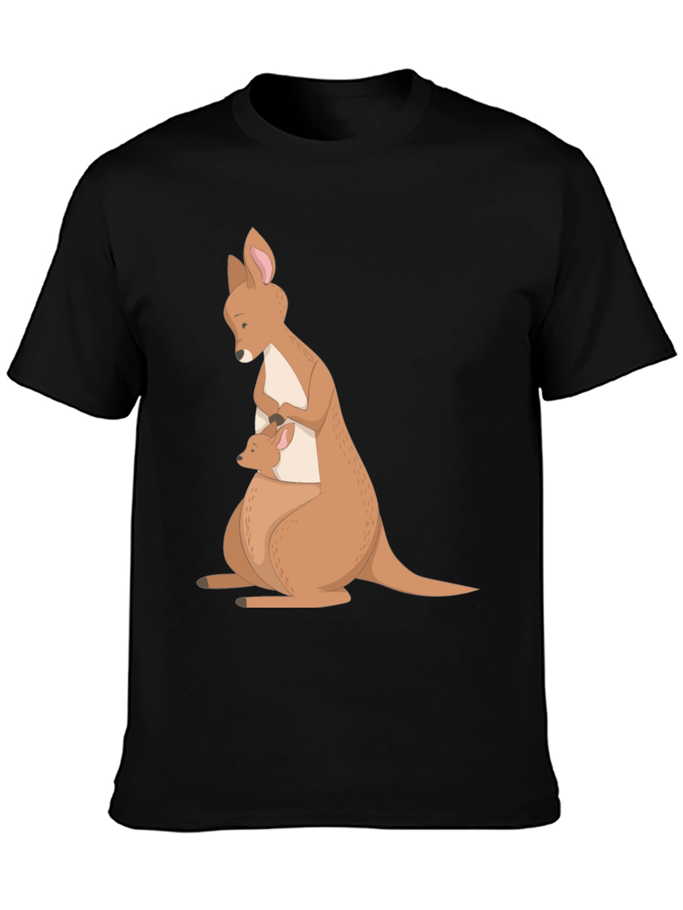 Kangaroo Mom & Baby T-Shirt - Soft Cotton Blend