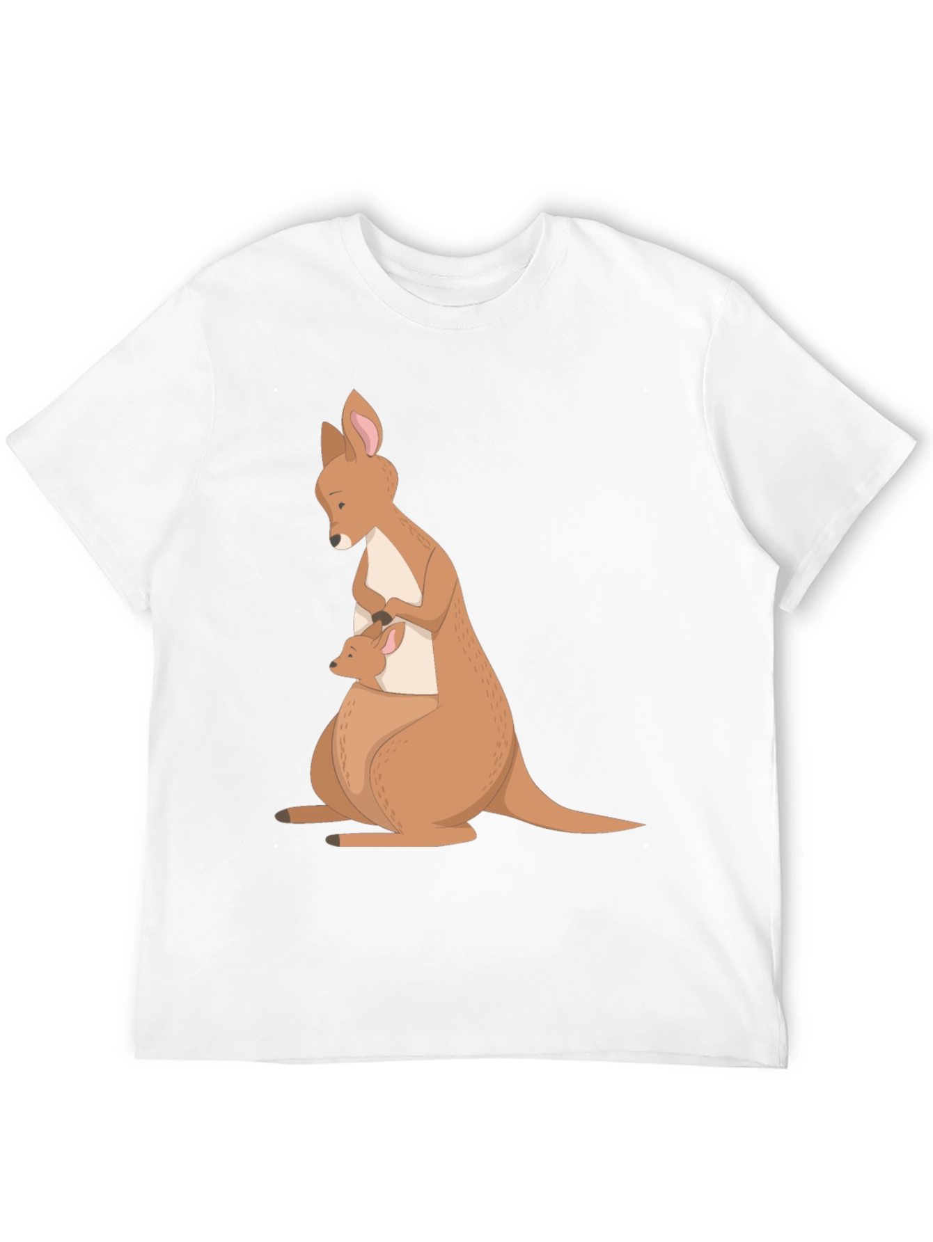 Kangaroo Mom & Baby T-Shirt - Soft Cotton Blend