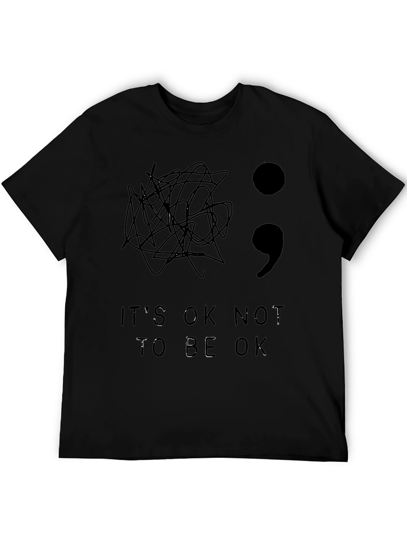 Mental Health Awareness Semicolon T-Shirt