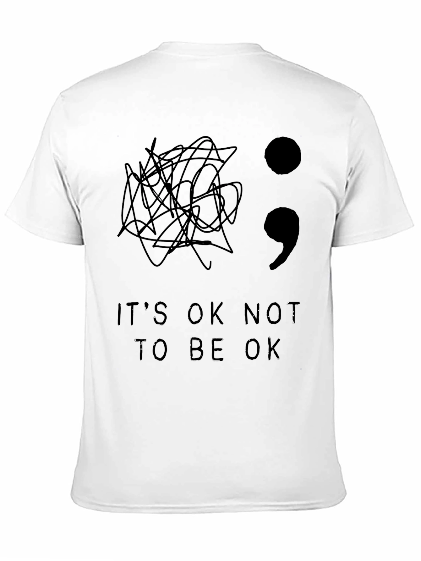 Mental Health Awareness Semicolon T-Shirt