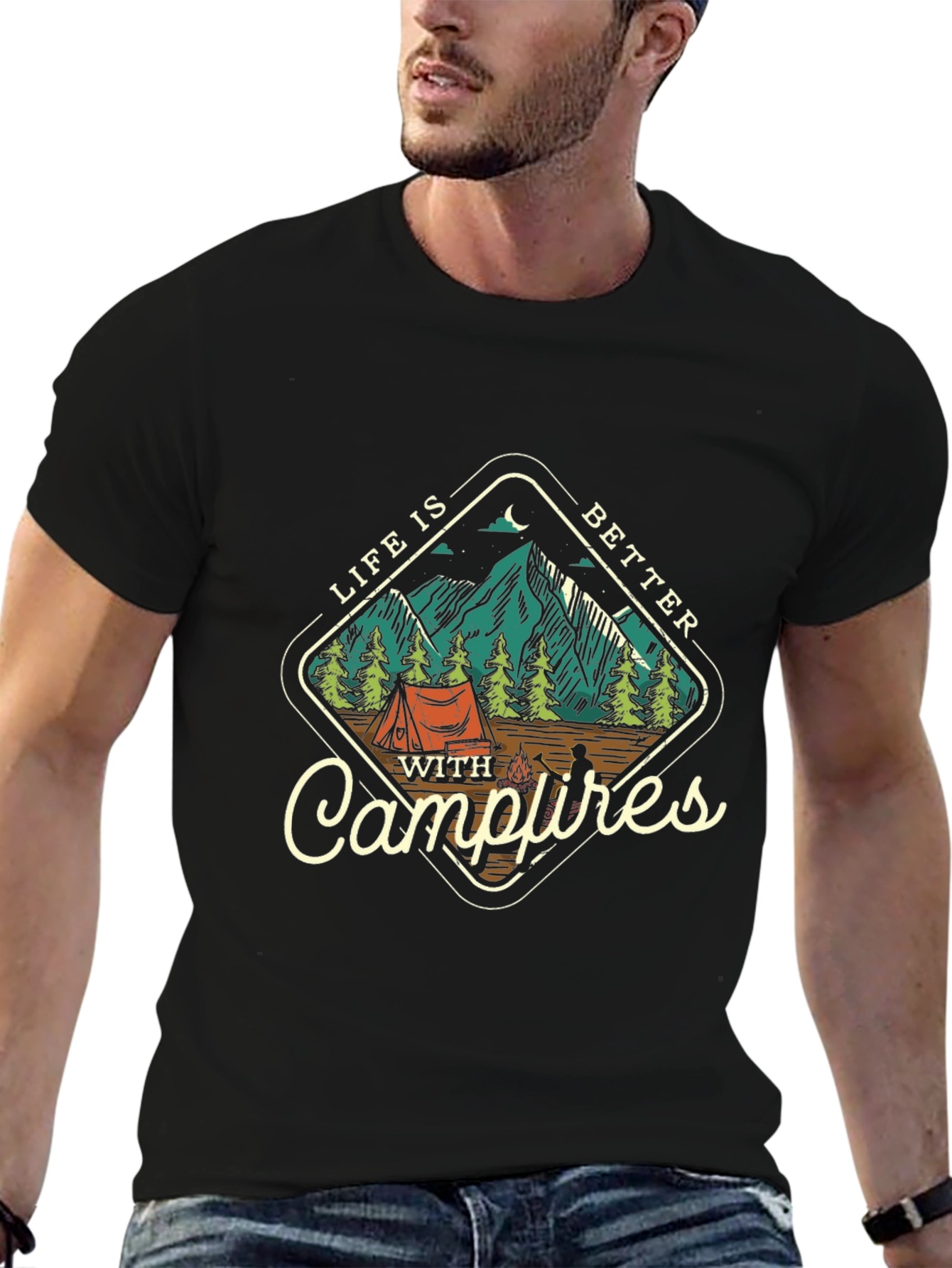 Campfire Life T-Shirt: Outdoor Adventure Tee