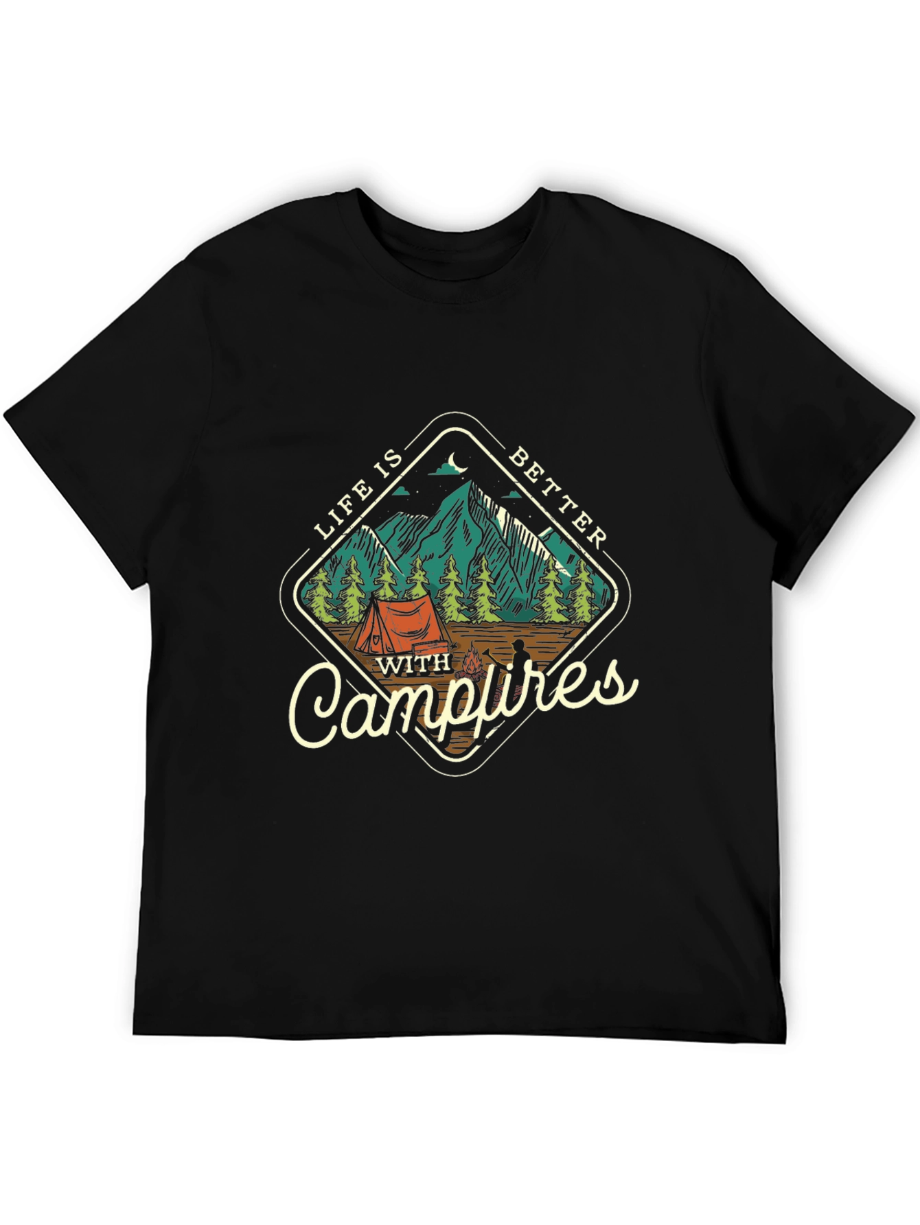Campfire Life T-Shirt: Outdoor Adventure Tee