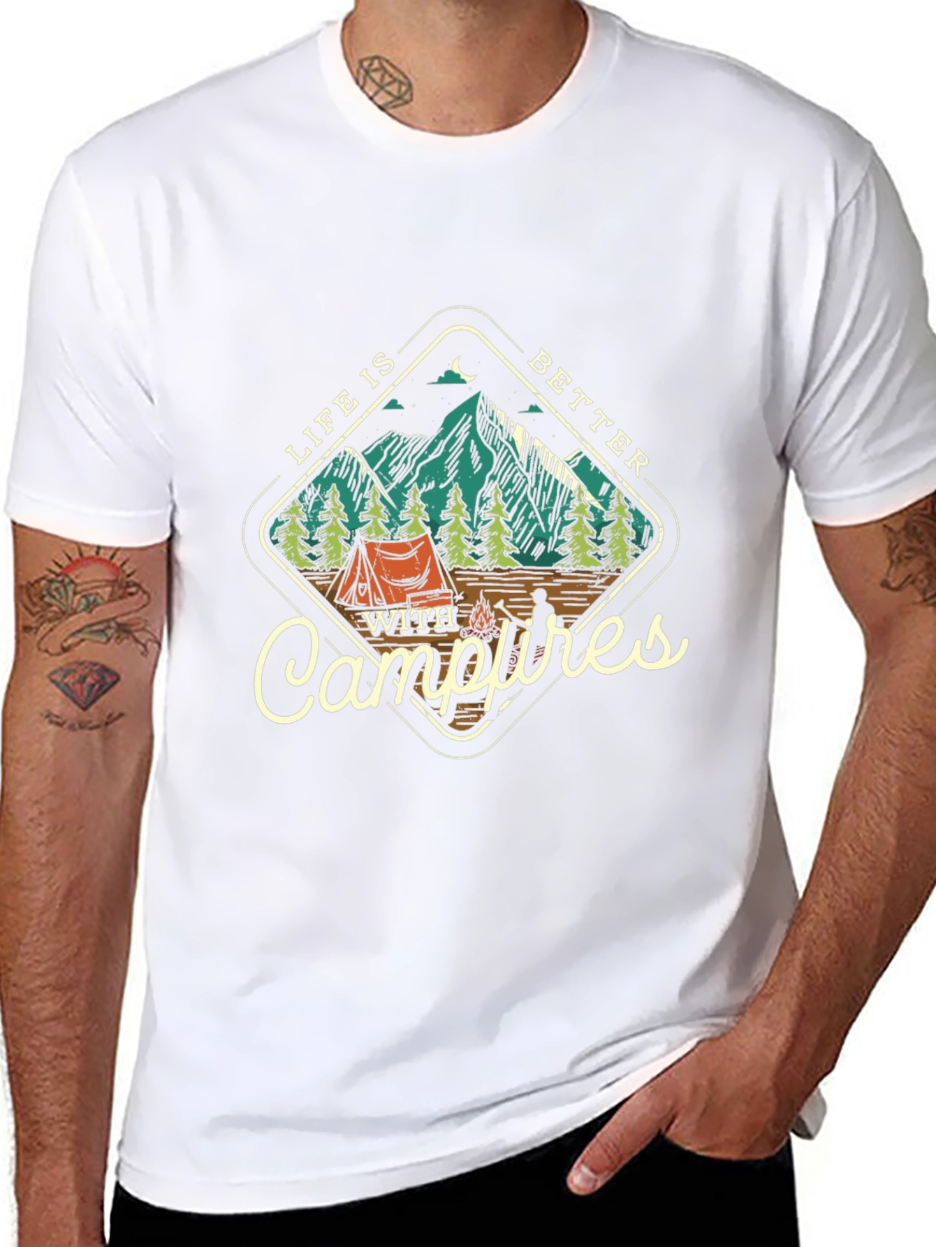 Campfire Life T-Shirt: Outdoor Adventure Tee