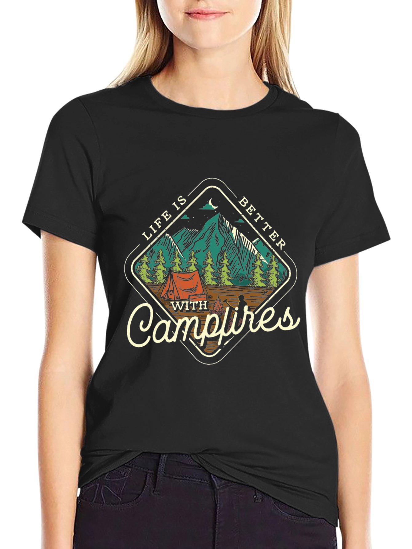 Campfire Life T-Shirt: Outdoor Adventure Tee