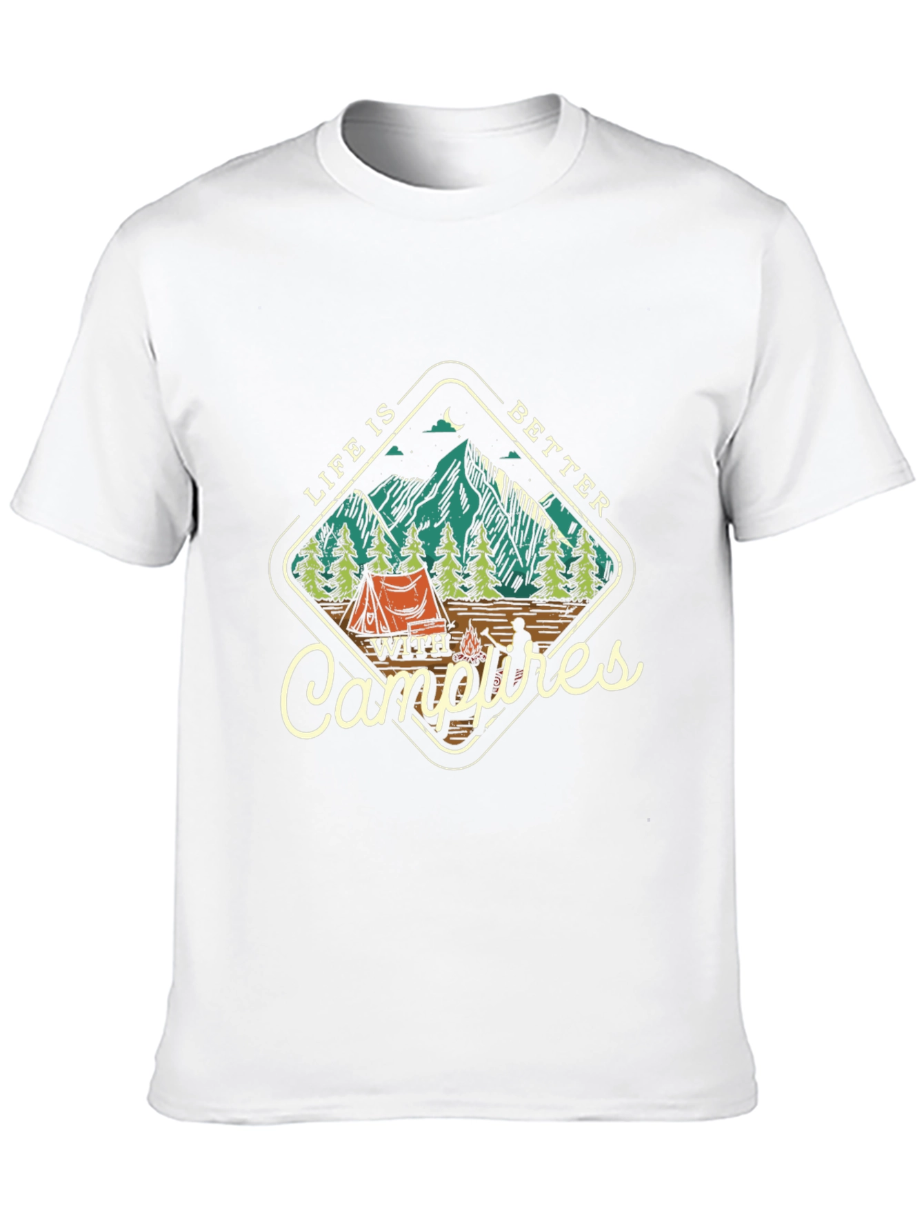 Campfire Life T-Shirt: Outdoor Adventure Tee