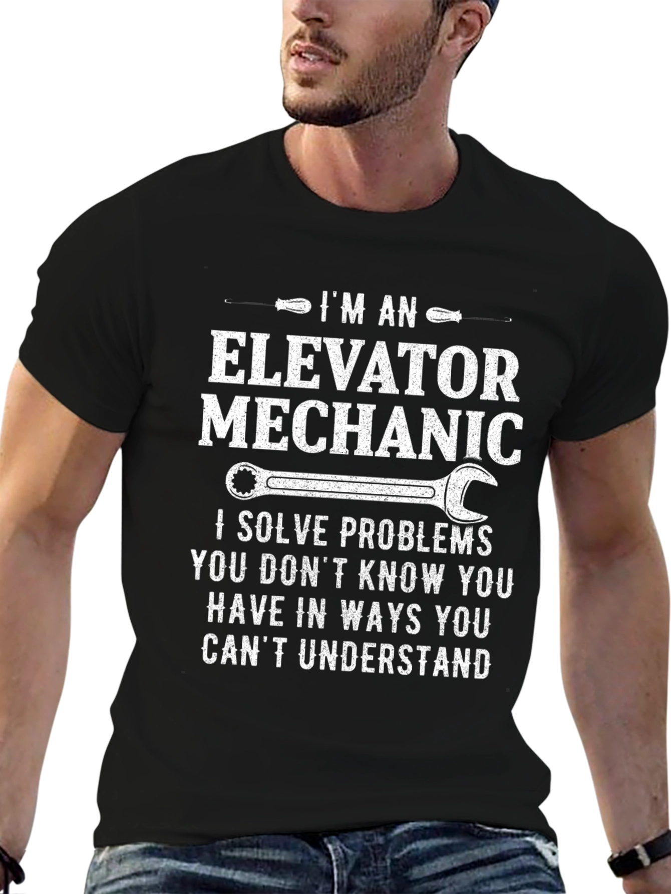 Elevator Mechanic T-Shirt: Problem Solver
