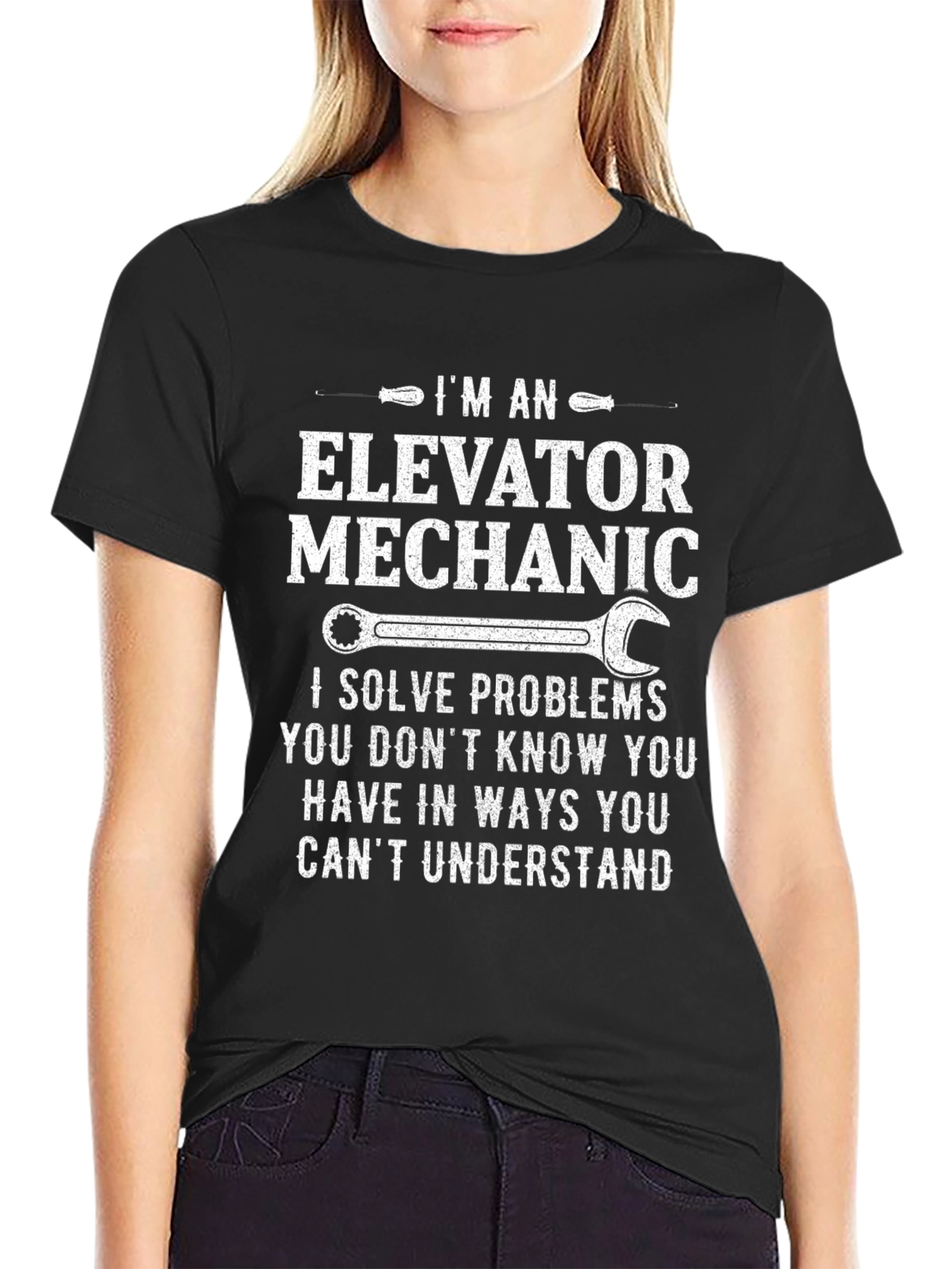 Elevator Mechanic T-Shirt: Problem Solver