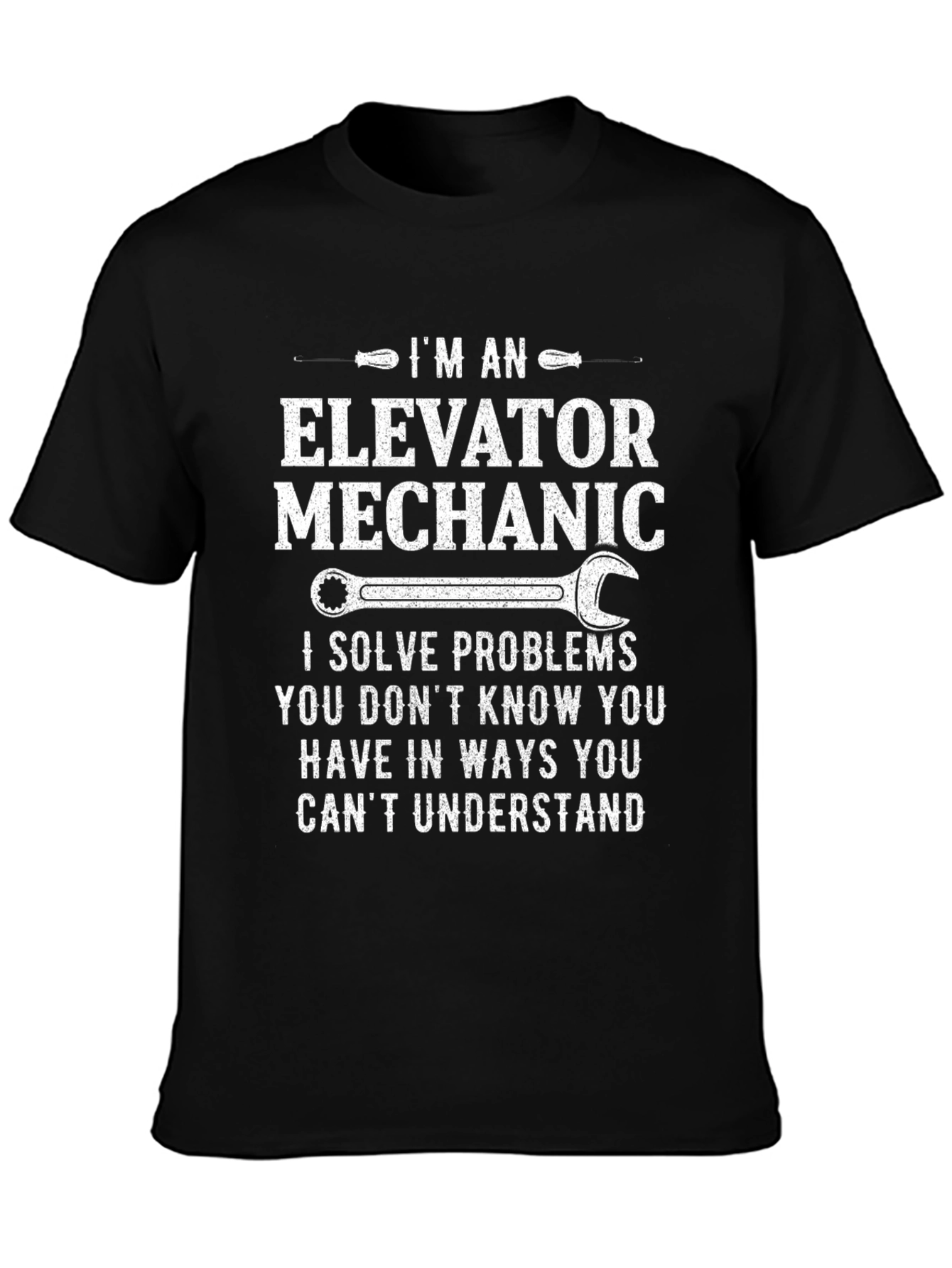 Elevator Mechanic T-Shirt: Problem Solver