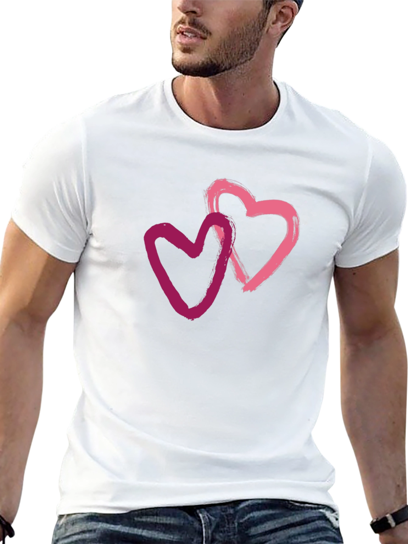 Heart to Heart Tee - Stylish Graphic T-Shirt