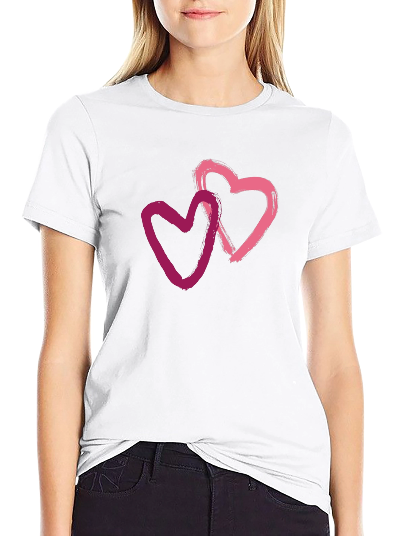 Heart to Heart Tee - Stylish Graphic T-Shirt