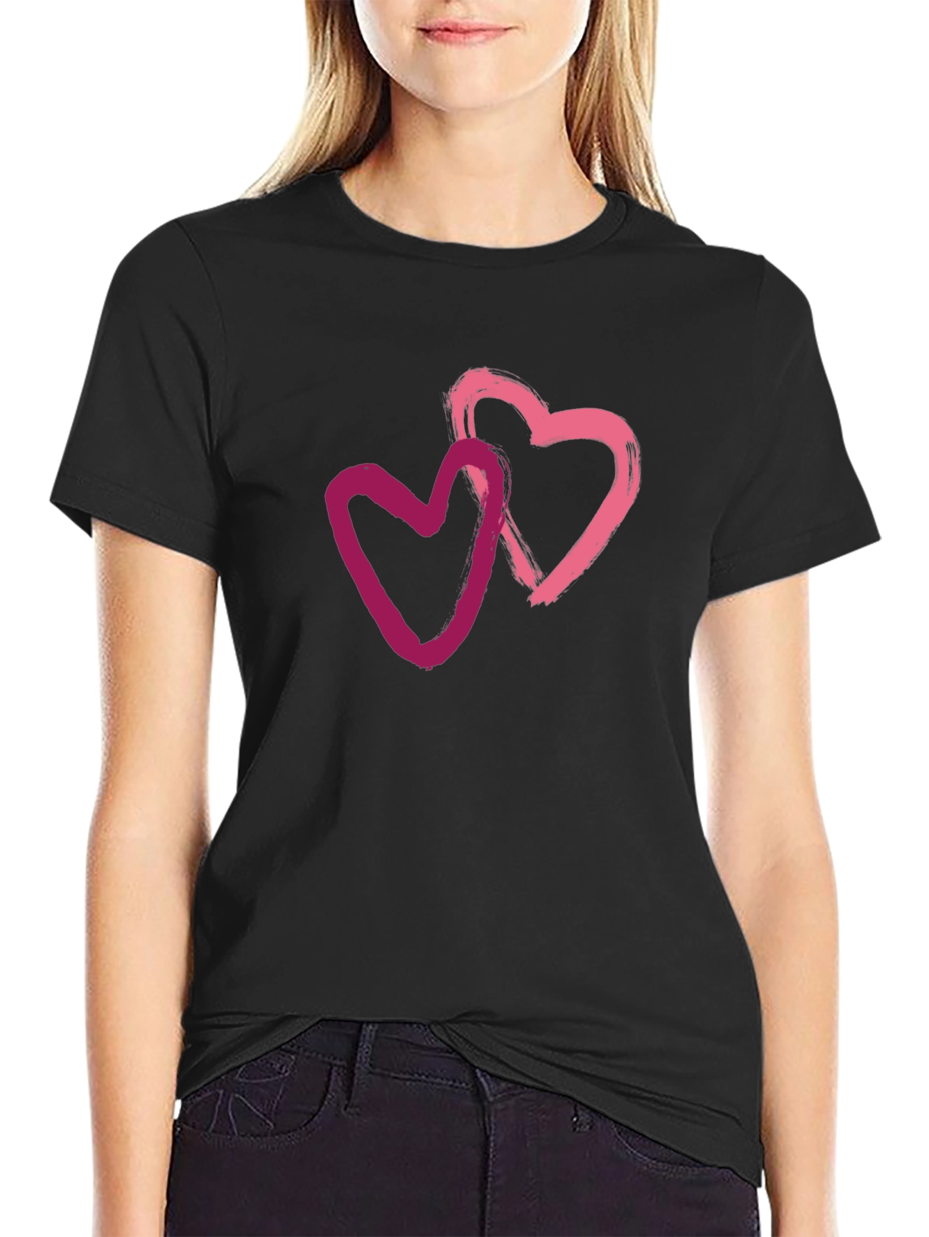 Heart to Heart Tee - Stylish Graphic T-Shirt