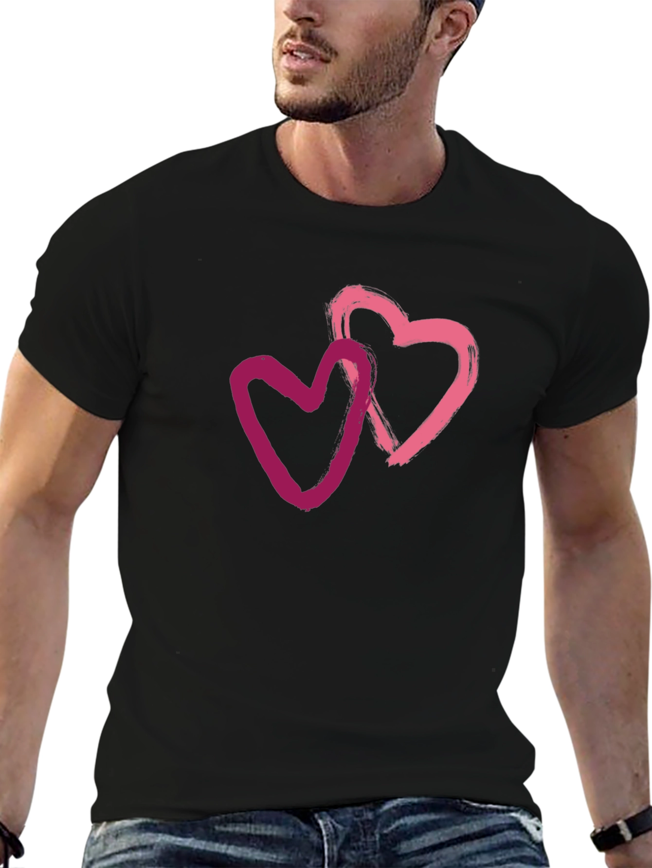 Heart to Heart Tee - Stylish Graphic T-Shirt
