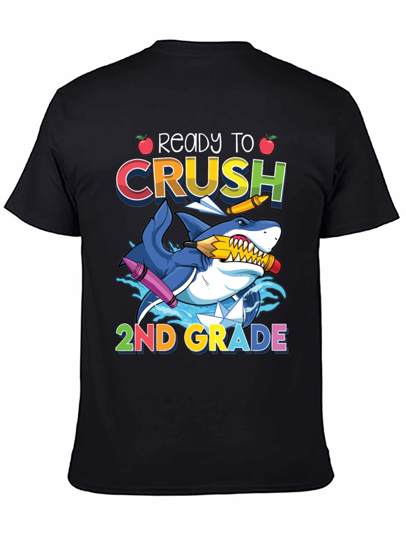 Ready to Crush 2nd Grade Shark T-Shirt