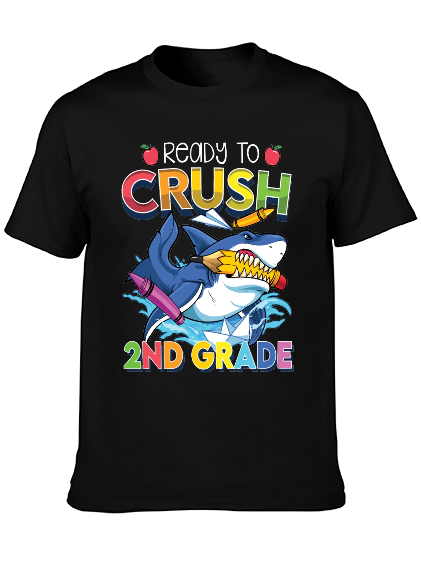 Ready to Crush 2nd Grade Shark T-Shirt