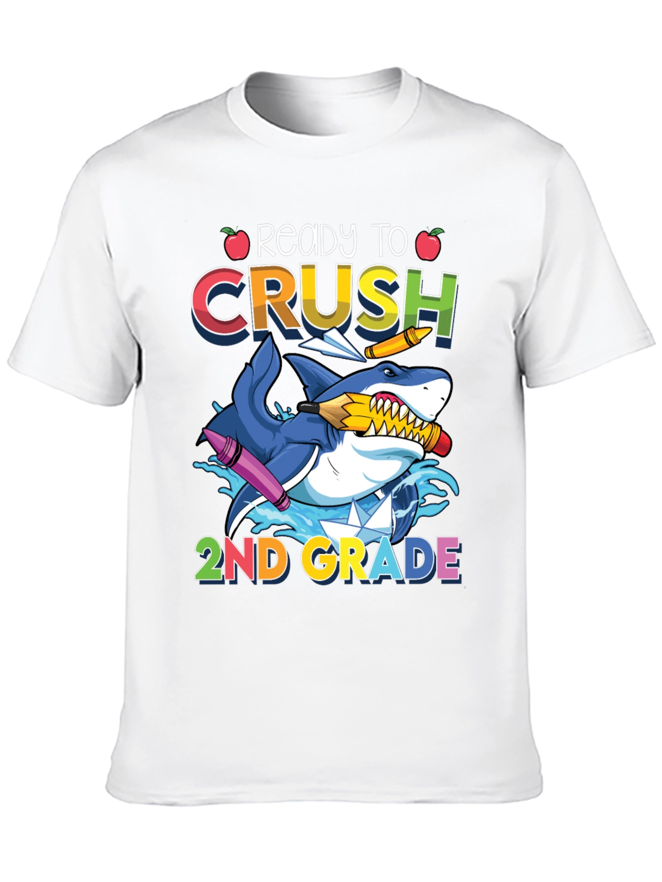 Ready to Crush 2nd Grade Shark T-Shirt
