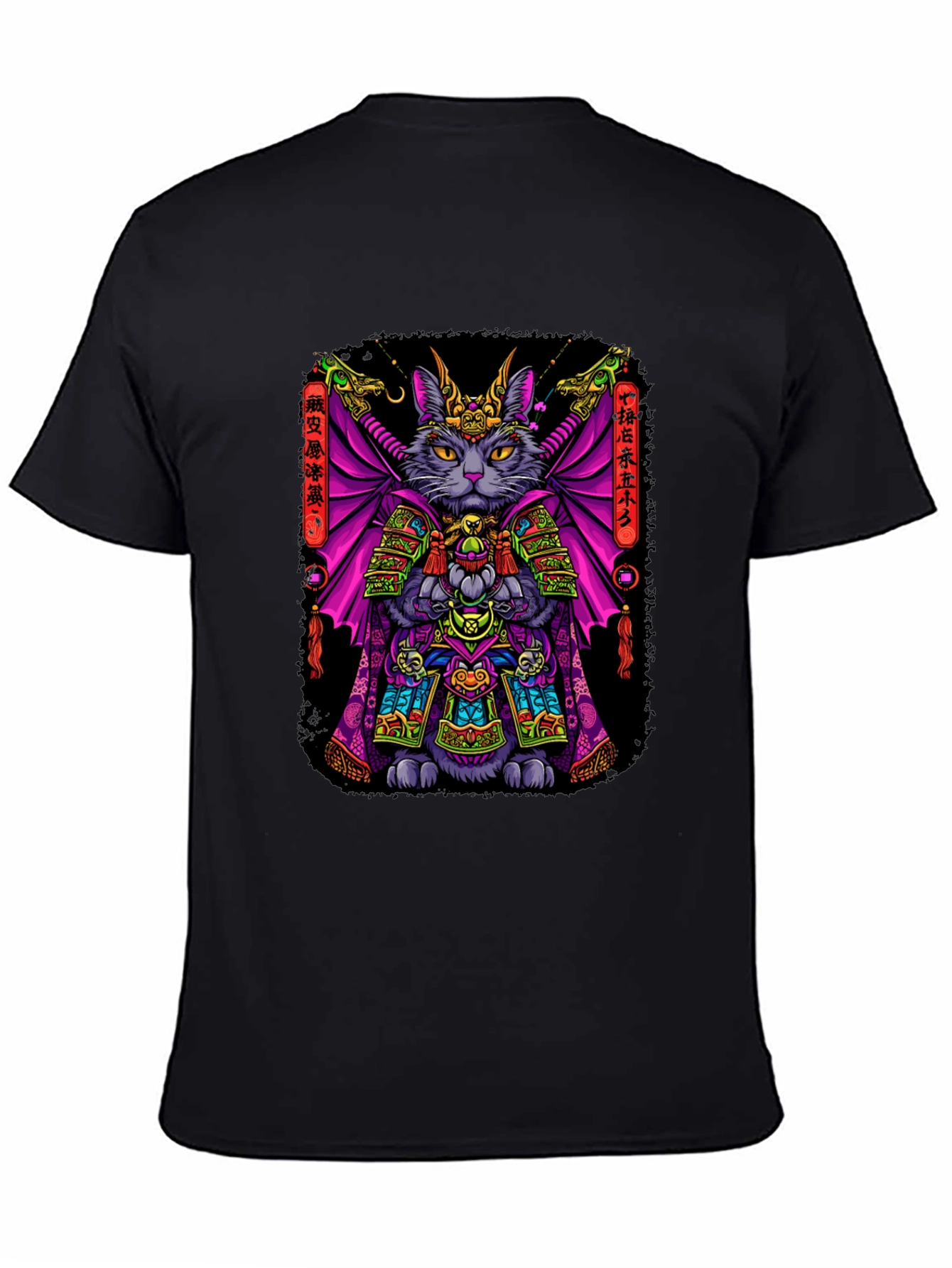 Samurai Cat T-Shirt: Warrior Feline Design