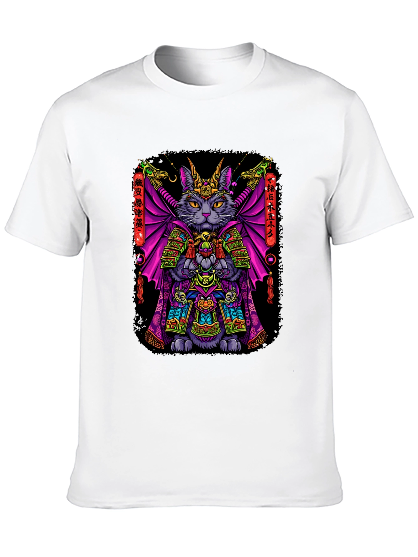 Samurai Cat T-Shirt: Warrior Feline Design