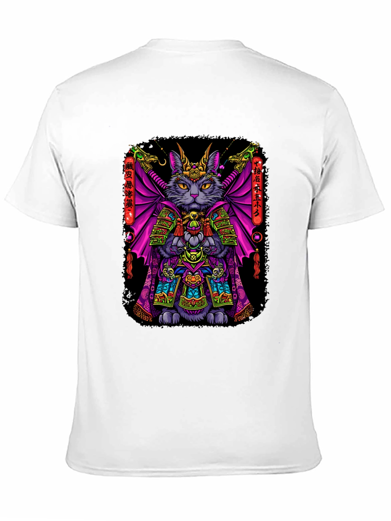 Samurai Cat T-Shirt: Warrior Feline Design