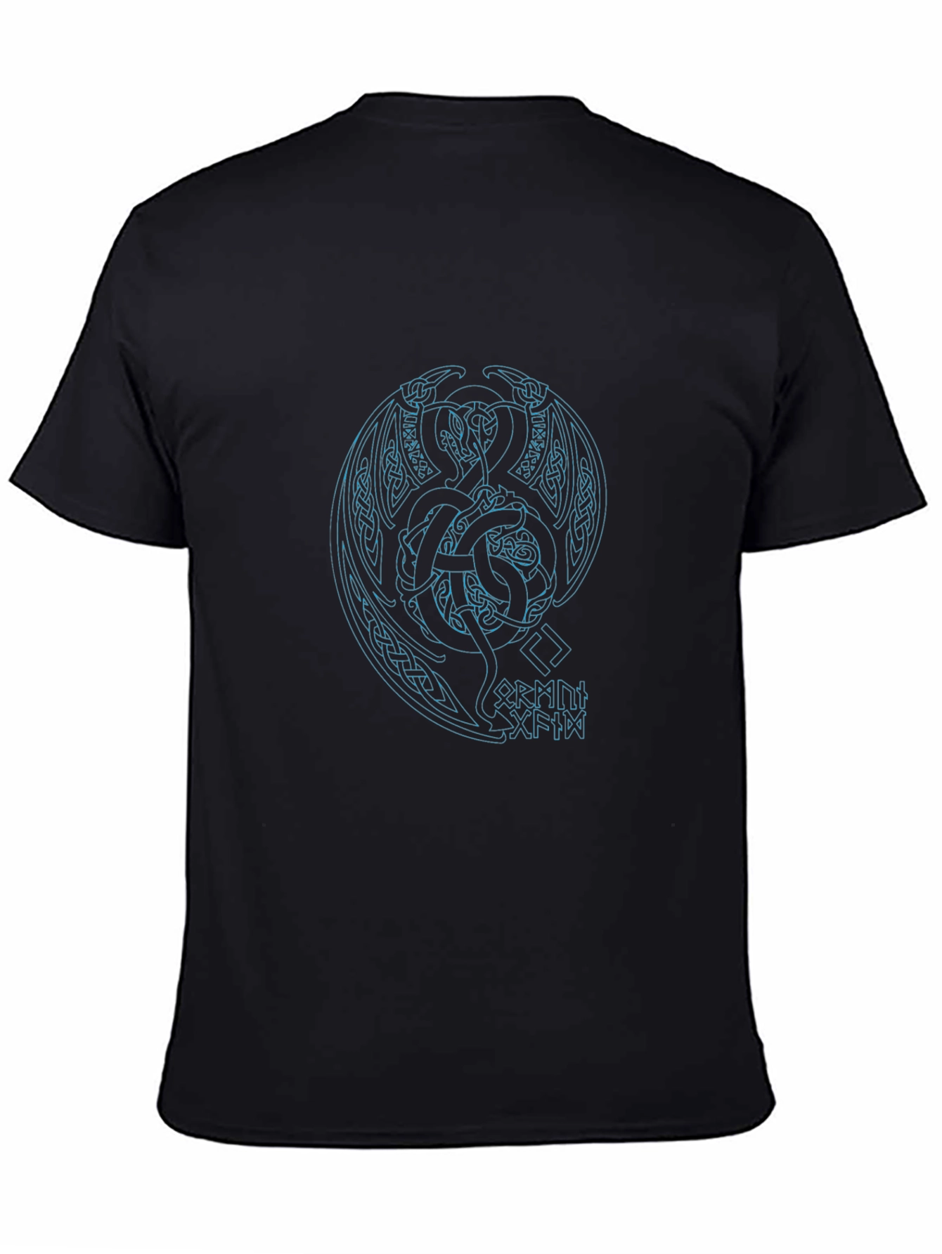Celtic Dragon Graphic T-Shirt - Black