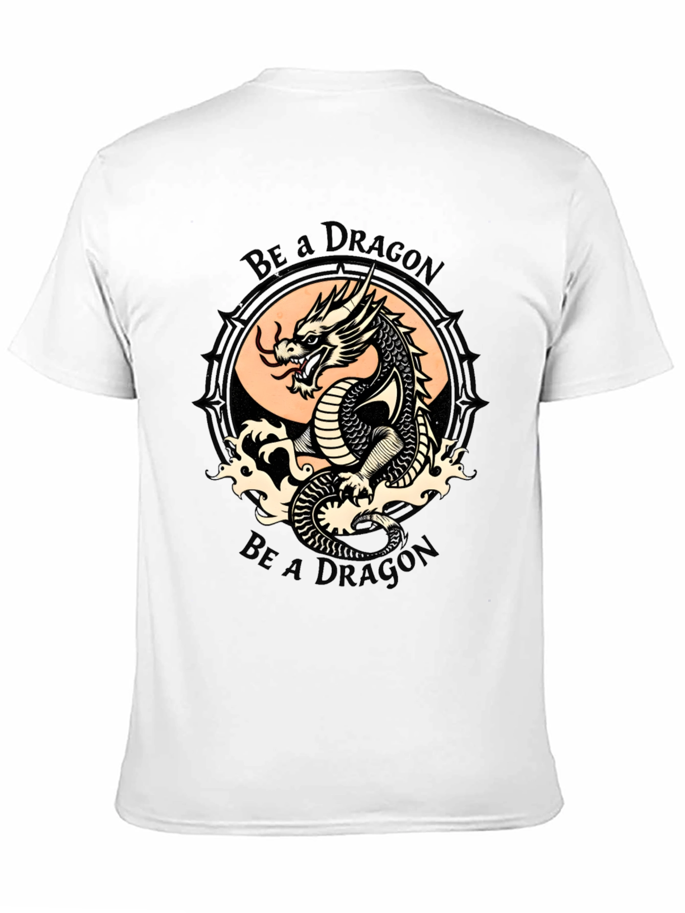 Be a Dragon Graphic Tee - Stylish Black T-Shirt