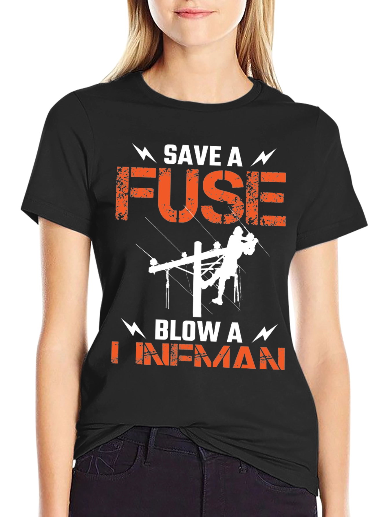 Save a Fuse Blow a Lineman T-Shirt
