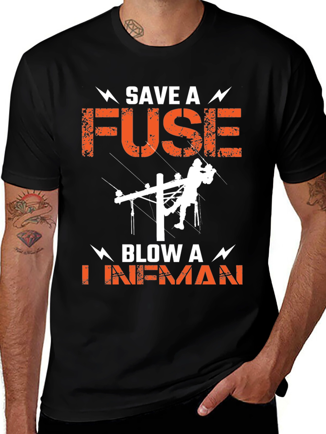 Save a Fuse Blow a Lineman T-Shirt