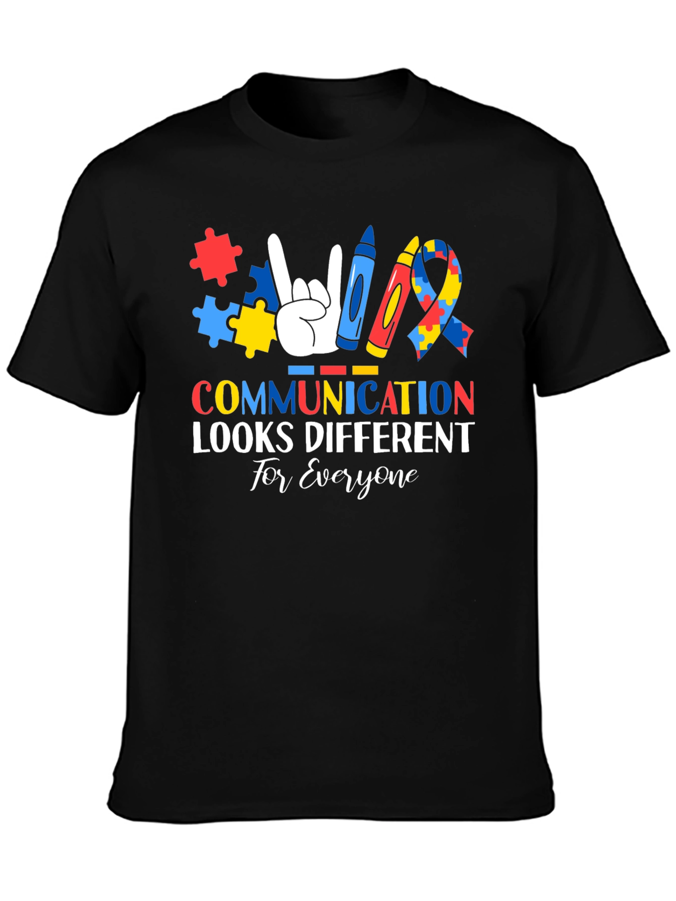 Autism Awareness T-Shirt: Communication Looks Different