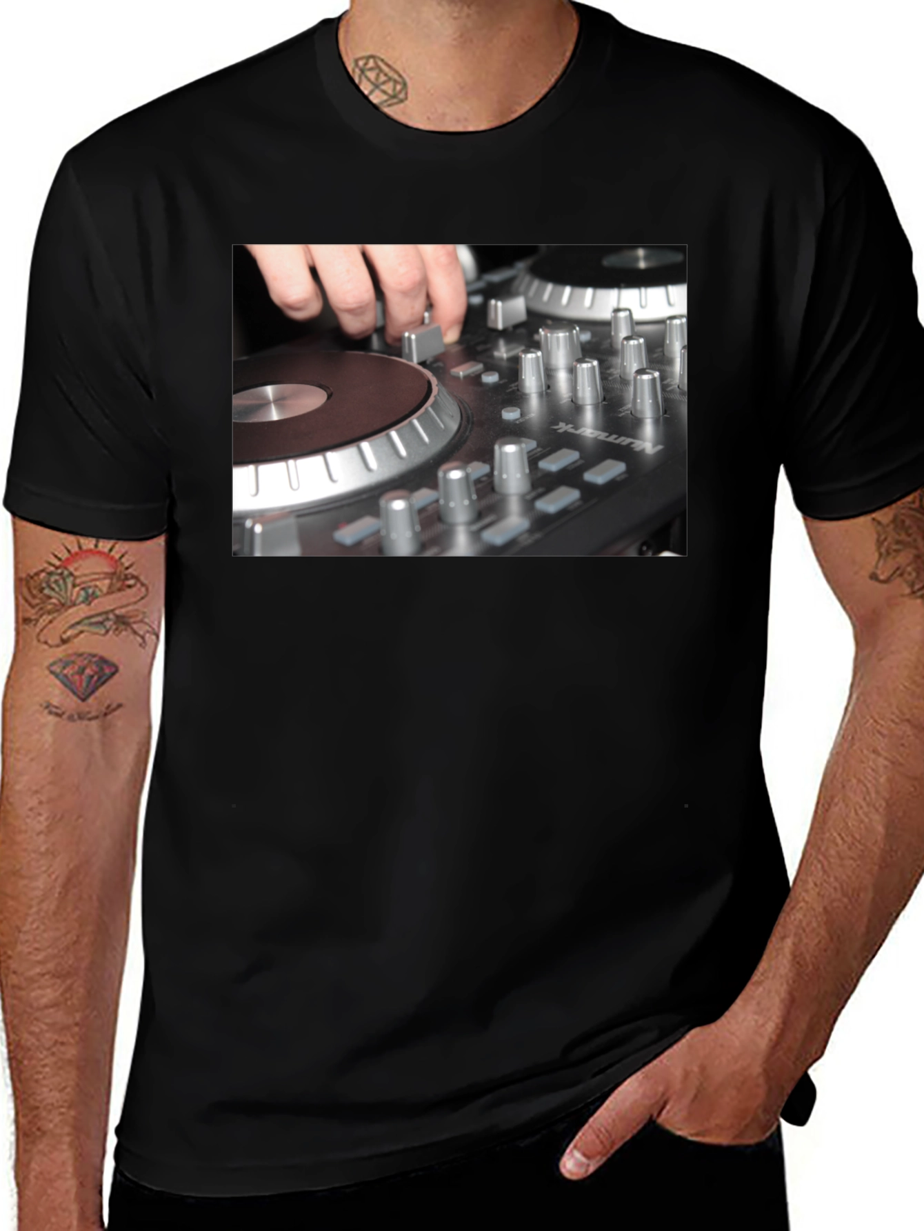 DJ Mixer Graphic T-Shirt - Music Lover Tee