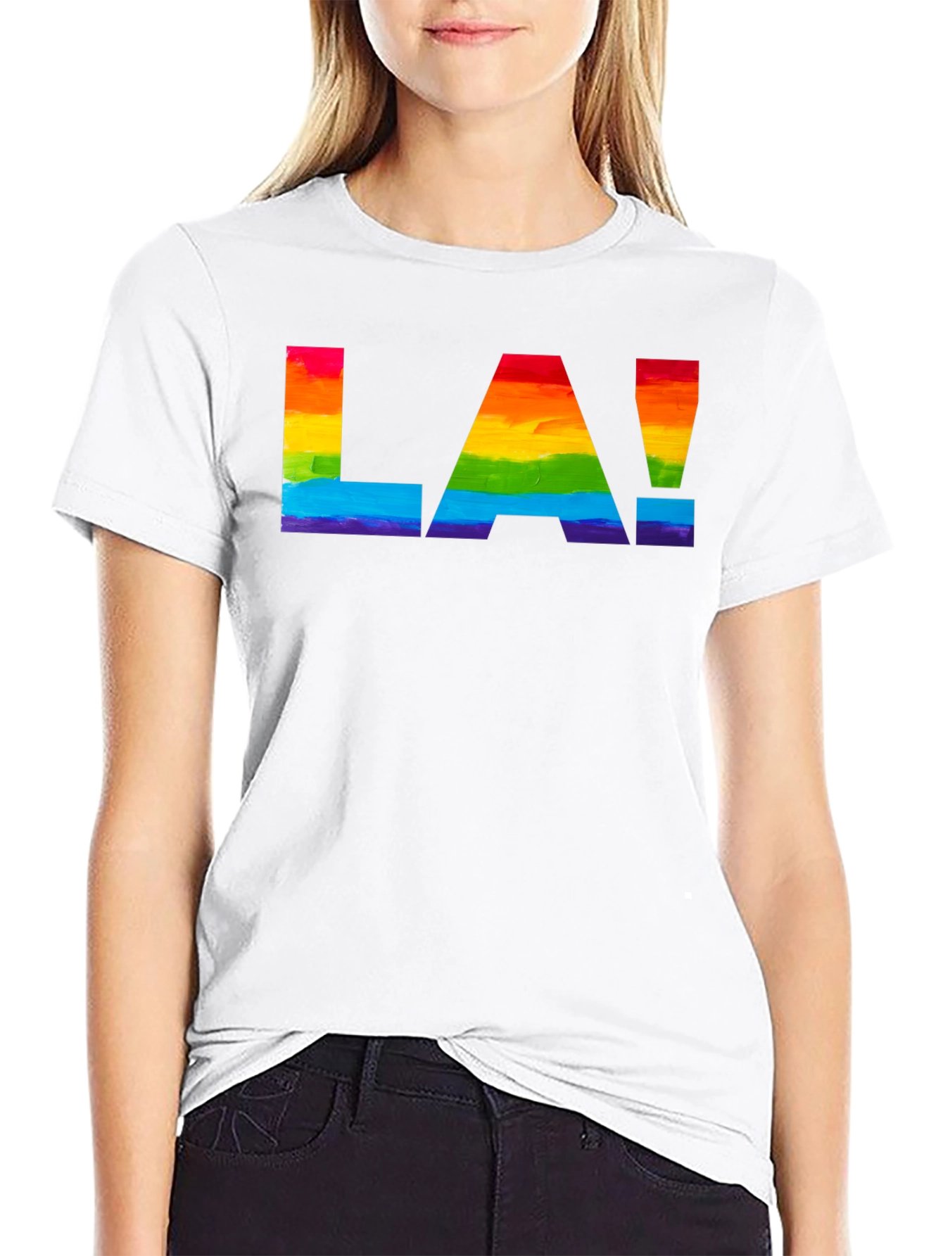 LA! Rainbow Pride T-Shirt - Stylish and Bold