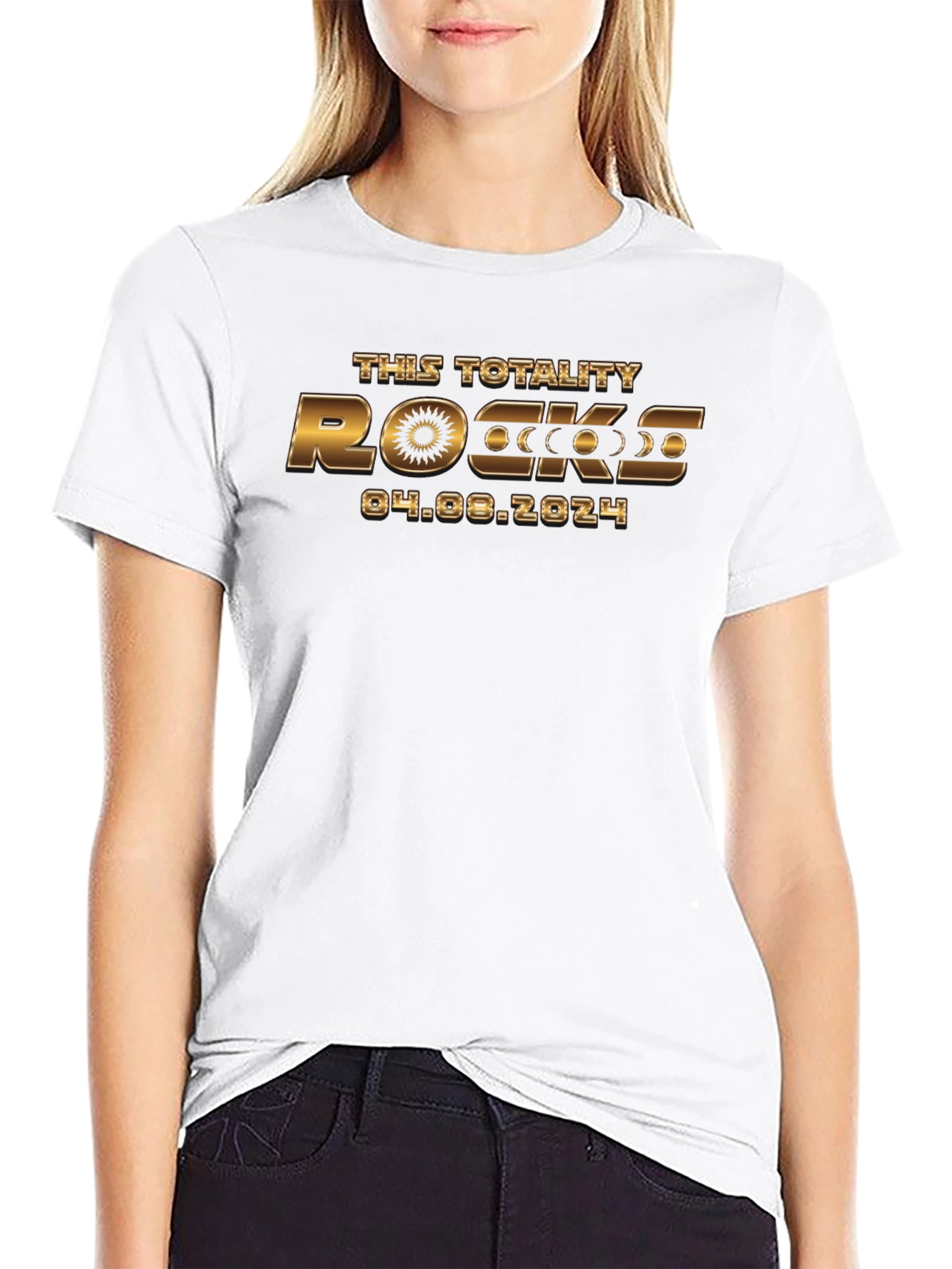 Totality Rocks Eclipse 2024 Graphic Tee