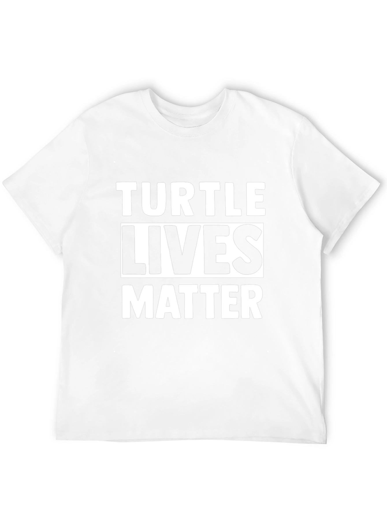 Turtle Lives Matter Graphic Tee - Black Cotton T-Shirt