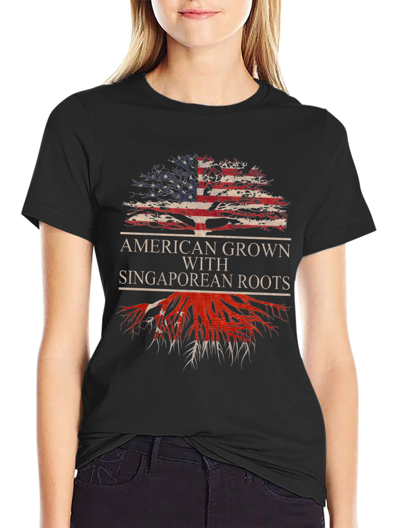American Grown with Singaporean Roots T-Shirt