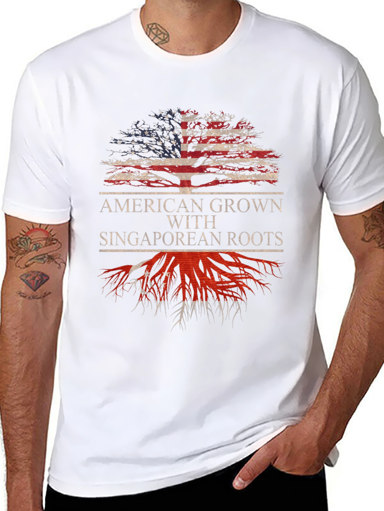 American Grown with Singaporean Roots T-Shirt