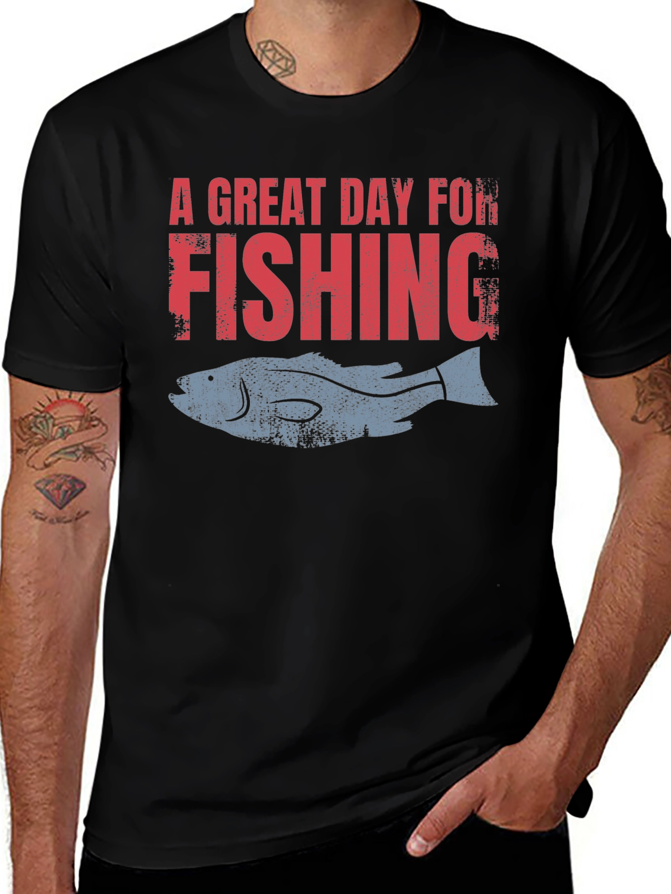 Great Day for Fishing Graphic Tee
