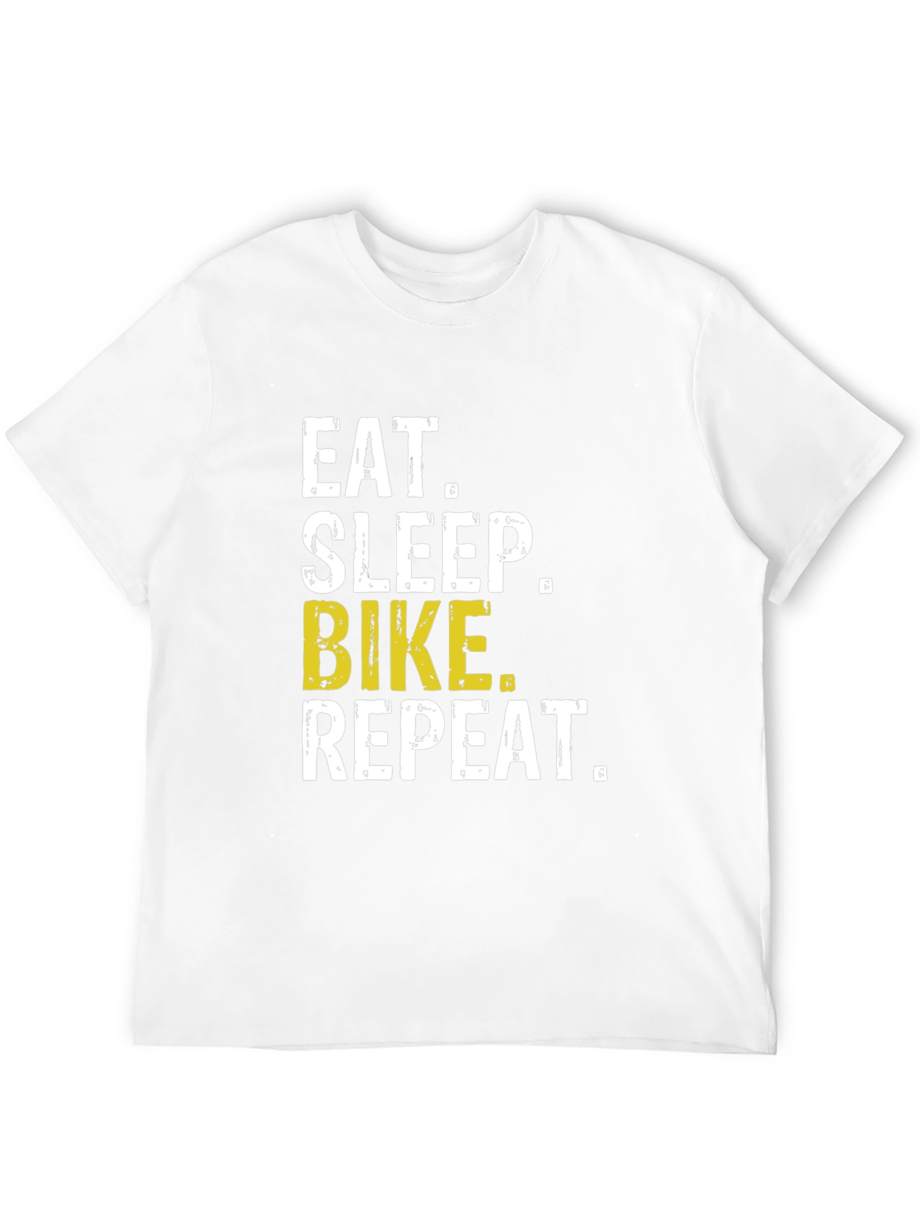 Eat Sleep Bike Repeat T-Shirt - Black Casual Tee