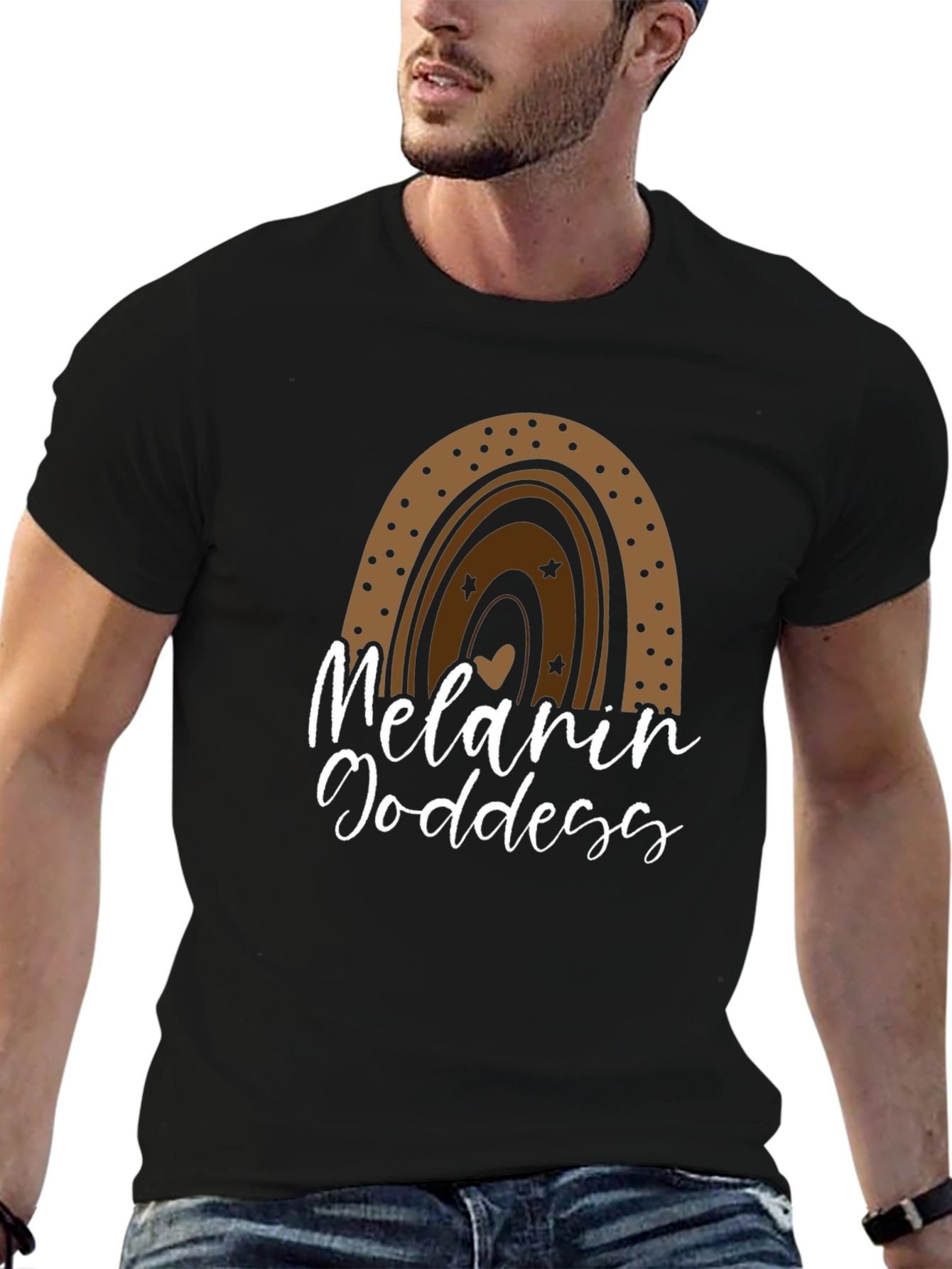 Melanin Goddess Graphic T-Shirt - Black