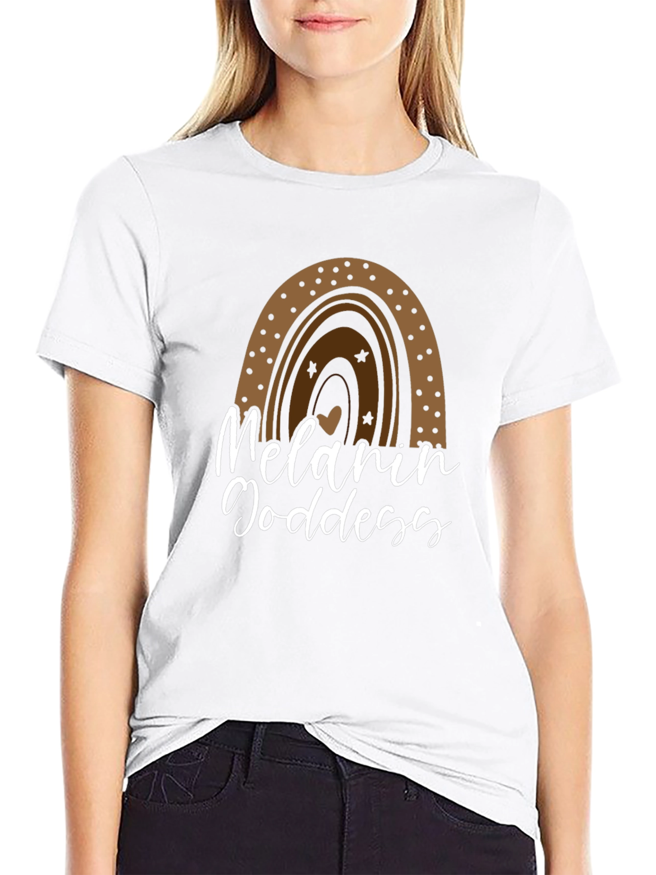 Melanin Goddess Graphic T-Shirt - Black