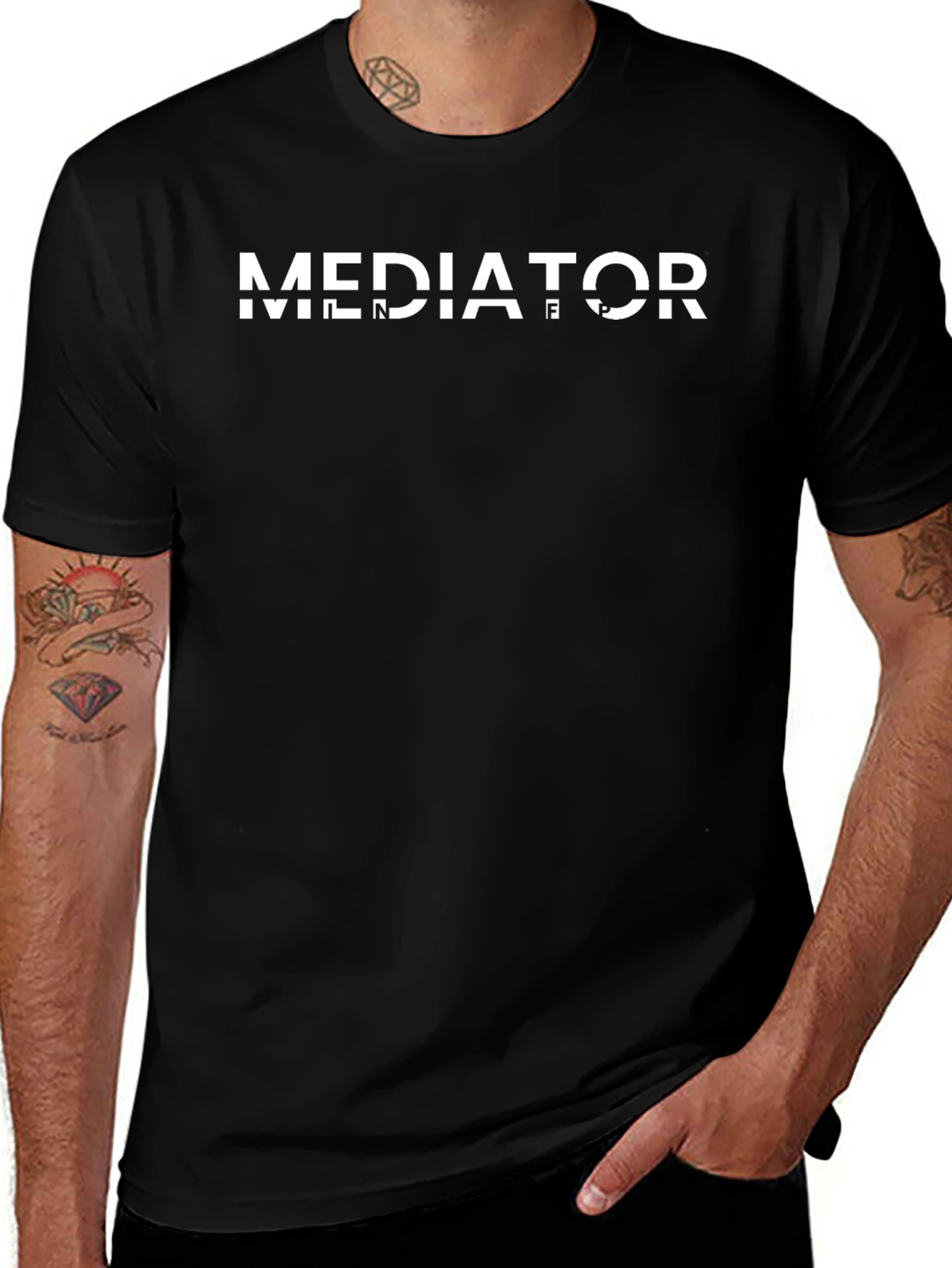 Mediator Graphic Print Crew Neck T-Shirt